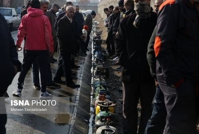 صف طویل گاز در مشهد