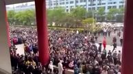 تظاهرات در «شانگهای» به خاطر قرنطینه کرونا
