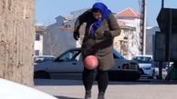 ویدئویی از روپایی زدن تماشایی یک زن شمالی