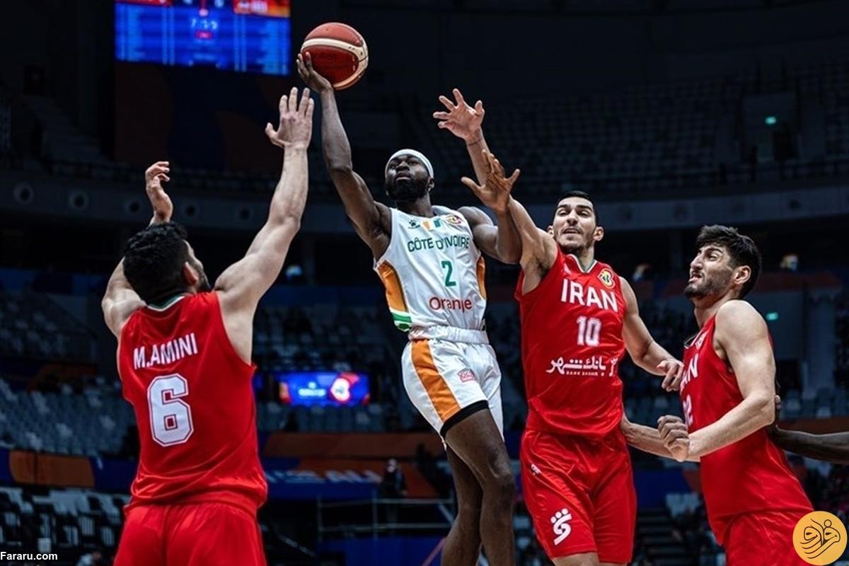 تیم ملی بسکتبال ایران بازی برده را به ساحل عاج باخت