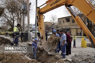 فرو نشست خیابان لطفعلی‌خان زند - شیراز
