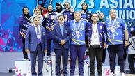 تیم وزنه‌برداری دختران ایران سوم آسیا شد
