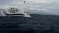 لحظه غرق شدن قایق تفریحی ۴۰متری در ایتالیا | ویدئو