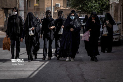 عزاداری بانوانِ نقاب‌زده در «چهل منبر» لرستان