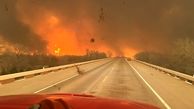 فیلم و عکس آخرالزمانی از آتش‌سوزی تاریخی در تگزاس آمریکا