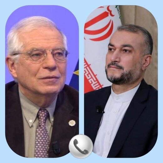 گفت‌وگوی مهم امیرعبداللهیان با بورل | هر اقدام سیاسی با واکنش فوری ایران مواجه خواهد شد
