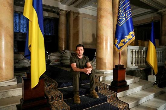 تصویر متفاوت از رییس‌جمهوری اوکراین 