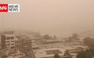 ببینید | آسمان خوزستان سیاه‌پوش شد