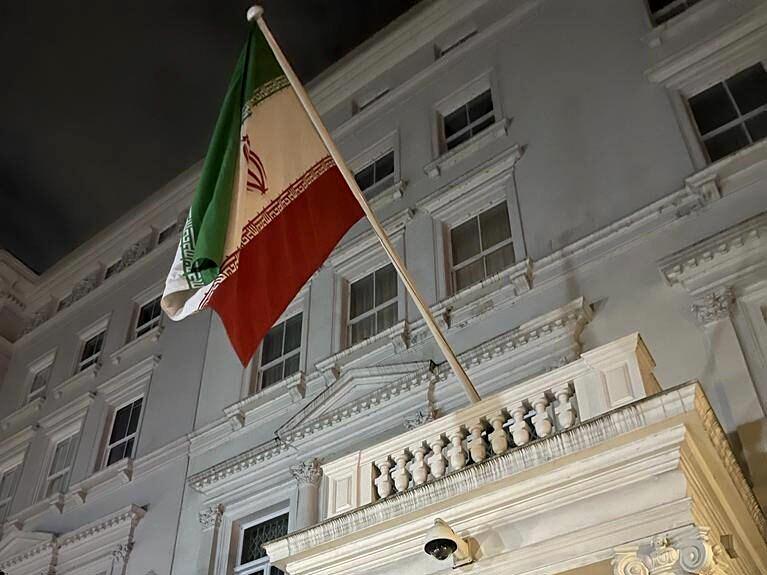 حمله شبانه به سفارت ایران در لندن