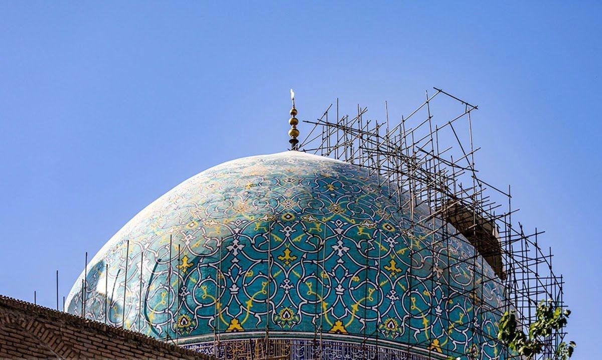 یک کارشناس: مرمت گُنبد مسجد جامع عباسی اصفهان باید متوقف شود