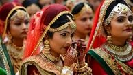 لحظه هولناک سوختن دختر هندی در مراسم عروسی اش