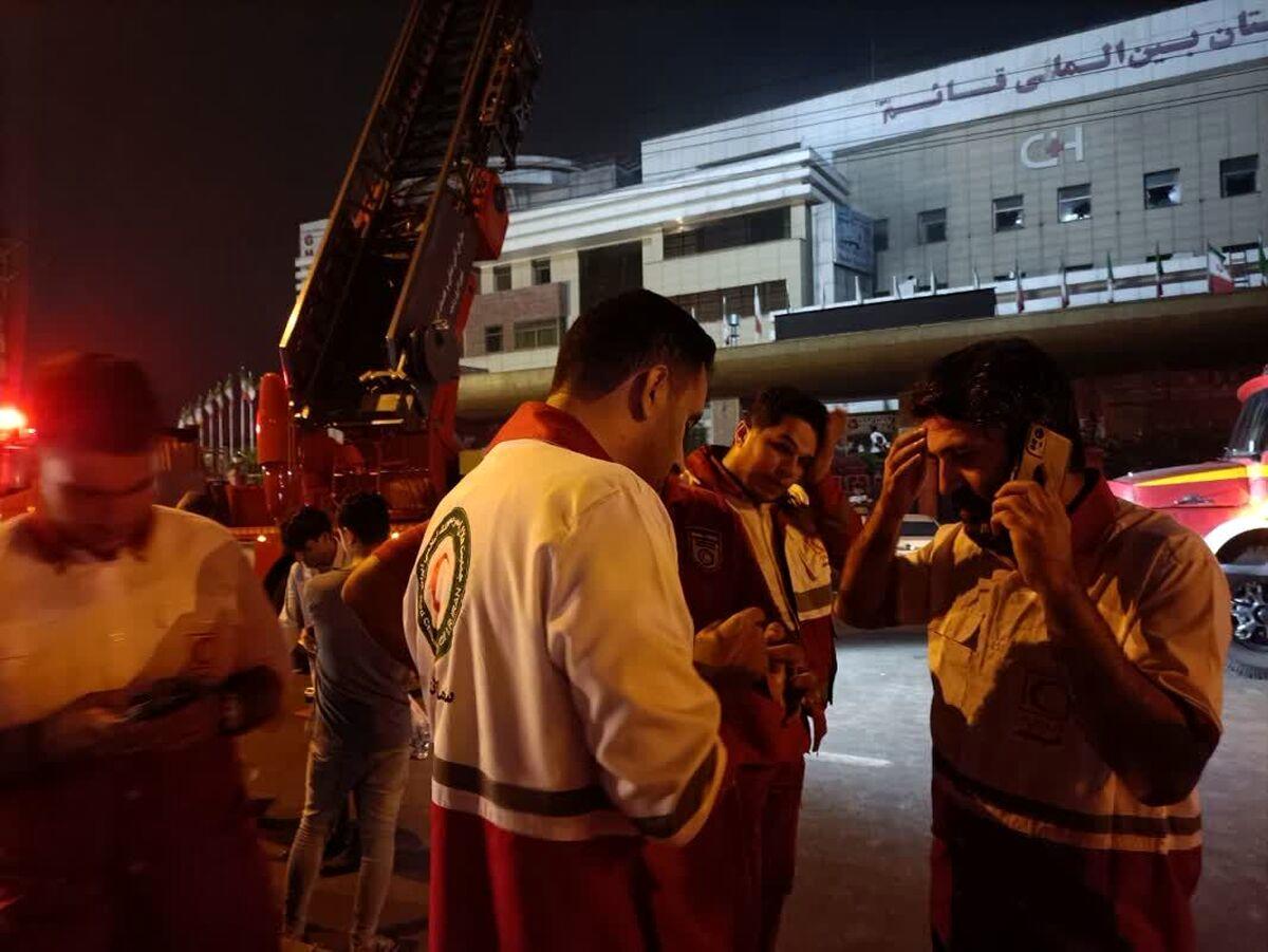دستگیری ۵ نفر در رابطه با آتش‌سوزی بیمارستان قائم رشت+عکس