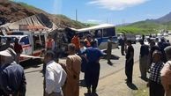 تصادف وحشتناک در کامیاران | 14 نفر کشته و زخمی شدند + عکس