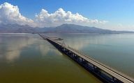 دریاچه ارومیه دوباره مردم را خوشحال کرد +فیلم