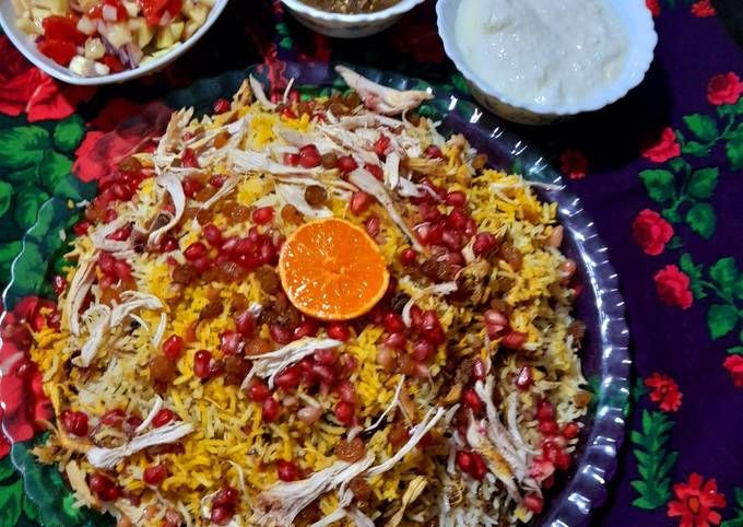 غذای خوشمزه پاییزی،طرز تهیه انار پلو مجلسی