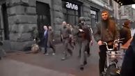 ویدیوی جنجالی برای پوتین؛ قدم زدن بوریس جانسون با زلنسکی در کی‌یف / 
