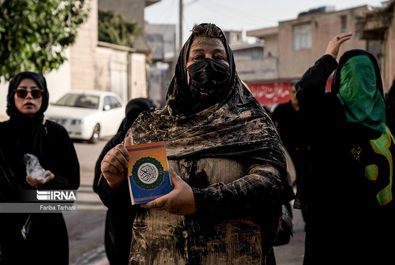 عزاداری بانوانِ نقاب‌زده در «چهل منبر» لرستان