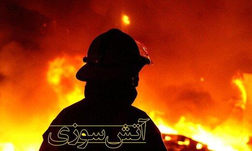 آتش‌سوزی عجیب در بازار تاریخی + فیلم