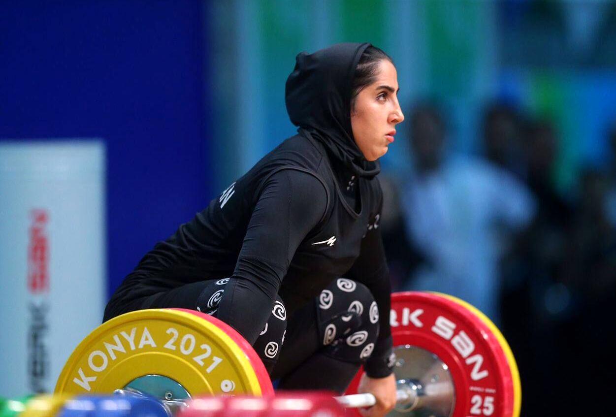 بهترین دختر وزنه‌بردار ایران در جهان را بشناسید + عکس