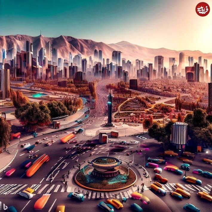 تهران 1000 سال دیگر از نگاه هوش مصنوعی + تصاویر عجیب