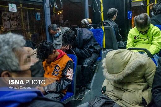 جمع آوری اتوبوسهای «کارتن خوابها» از سطح شهر