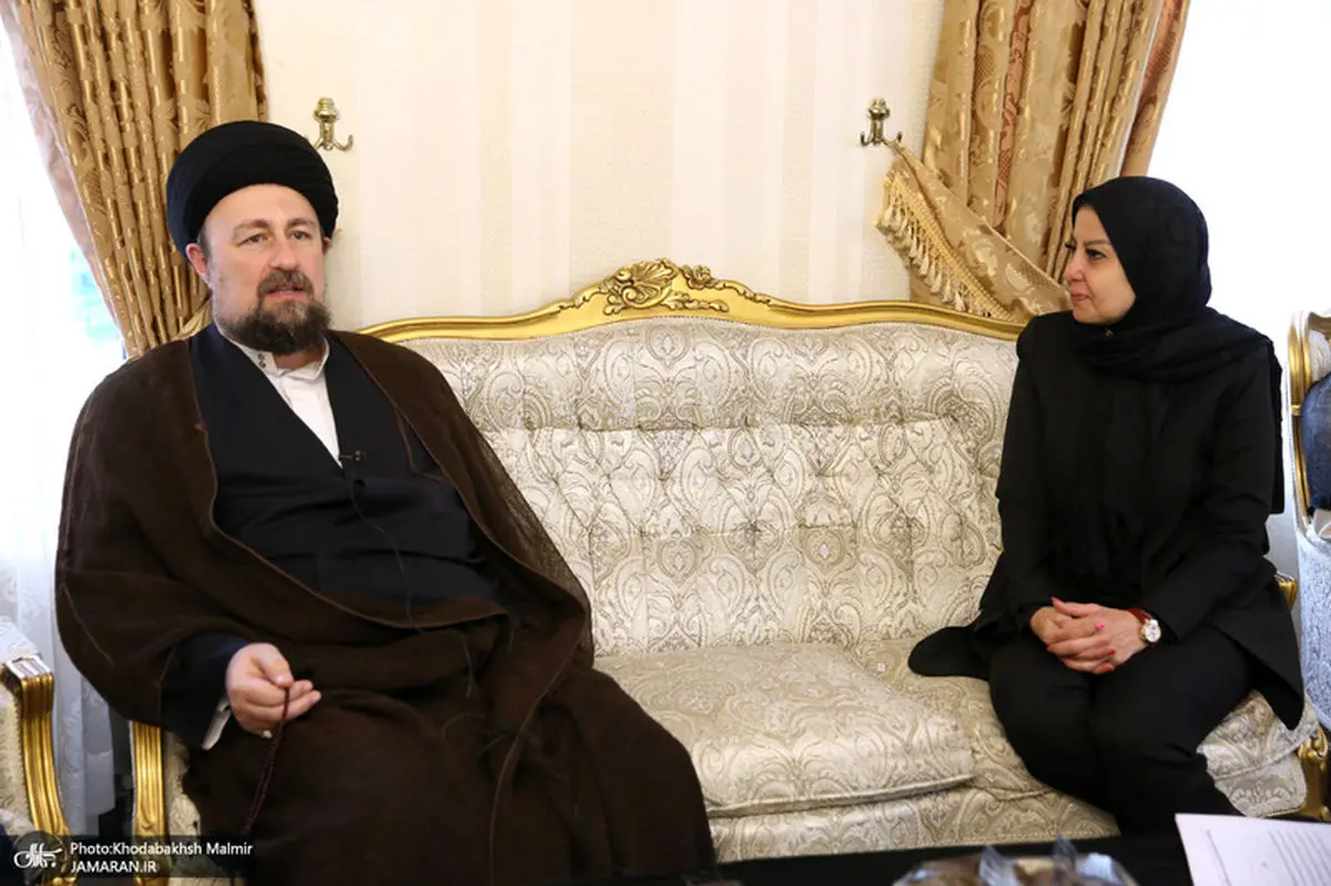 حضور سید حسن خمینی در منزل سلام زواوی سفیر فلسطین در ایران + عکس
