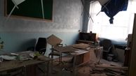 ریزش سقف دو کلاس در مدرسه‌ کاشمر