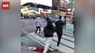 ببینید | فیلم جدید از انفجار شدید در میدان تایمز و فرار مردم