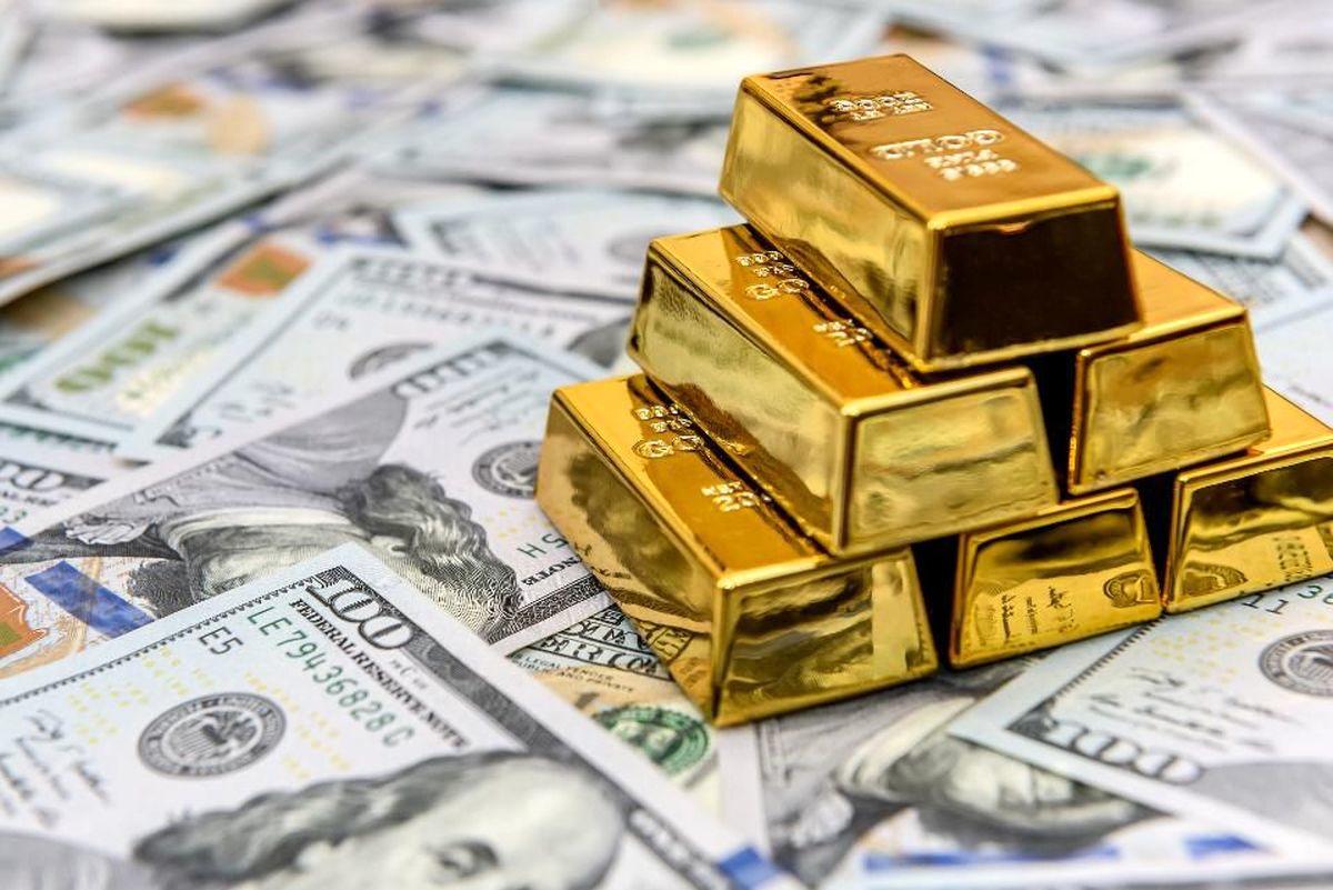 افزایش طلا با عقب‌نشینی دلار