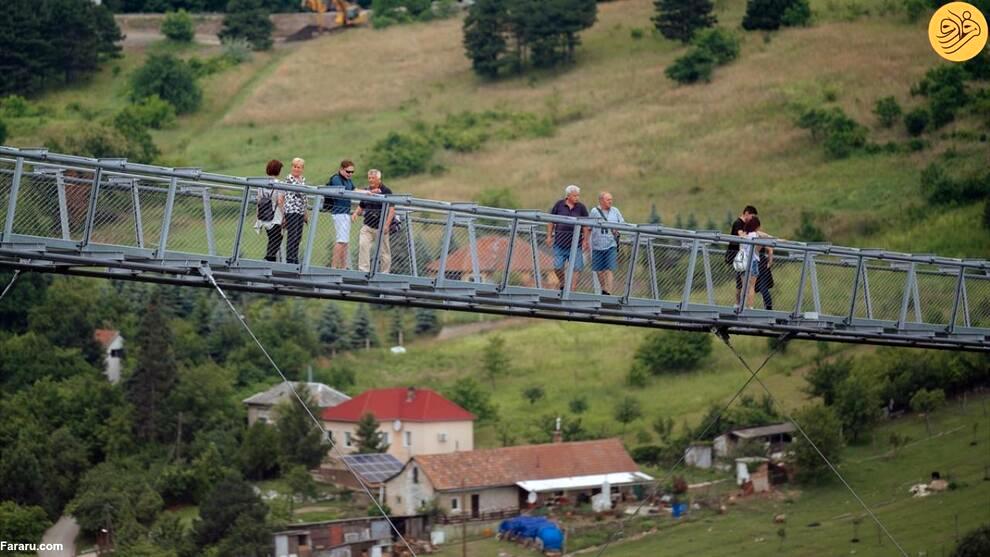 طولانی‌ترین پل معلق جهان بازگشایی شد + عکس