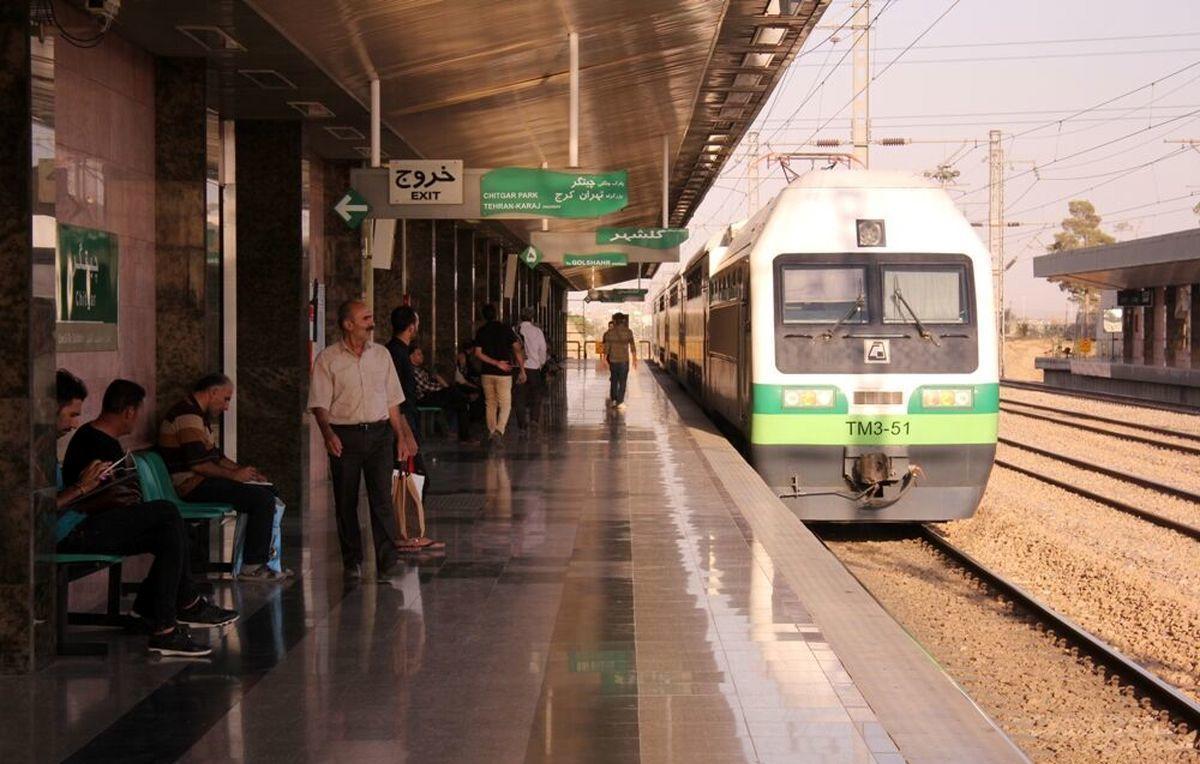تردد قطار تهران - کرج از سر گرفته شد