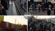 وضعیت متروی تهران - کرج پس از حادثه امروز / عکس
