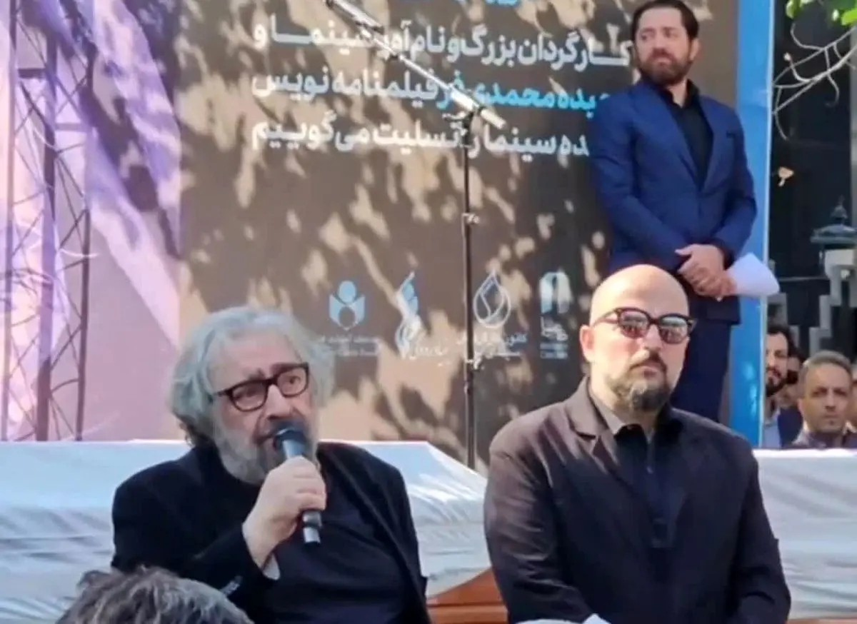 سخن خاص مسعود کیمیایی در تشییع مهرجویی + فیلم