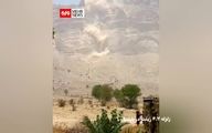 ببینید | ریزش کوه در پارسیان بعد از زلزله