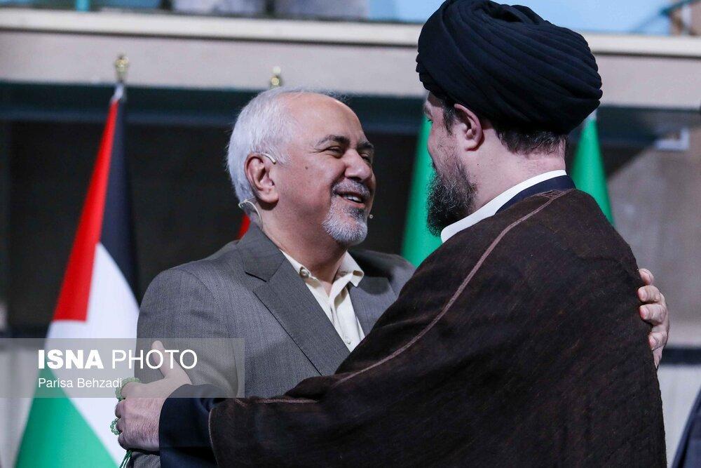 دیدار جواد ظریف و حسن خمینی /عکس