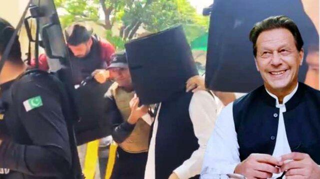 اقدام عجیب عمران خان | ورود با کلاه خود به دادگاه + عکس