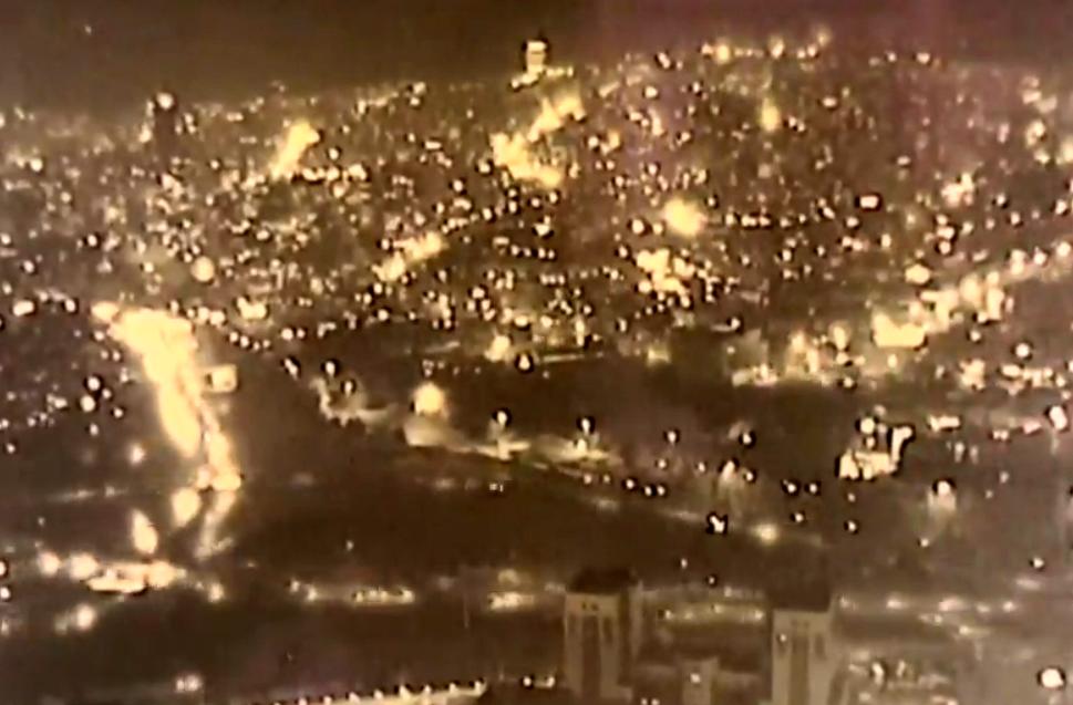 انفجار‌های متعدد چهارشنبه‌سوری تهران از دوربین برج میلاد+فیلم