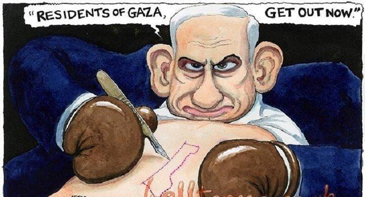 اخراج کارتونیست گاردین بخاطر کشیدن کاریکاتور نتانیاهو!