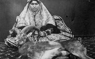 تصویری منحصربه‌فرد از «شکار شاهانه» یک زن قاجار