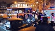 تصادف خودروی آتش‌نشانی با اتوبوس در تهران