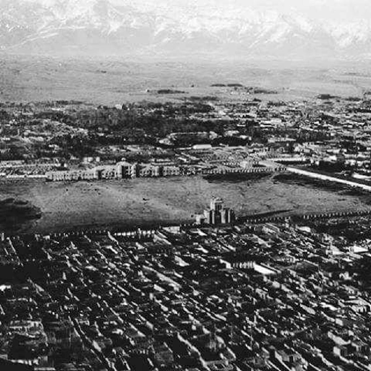 ببینید| اولین عکس هوایی از تهران دوران قاجار
