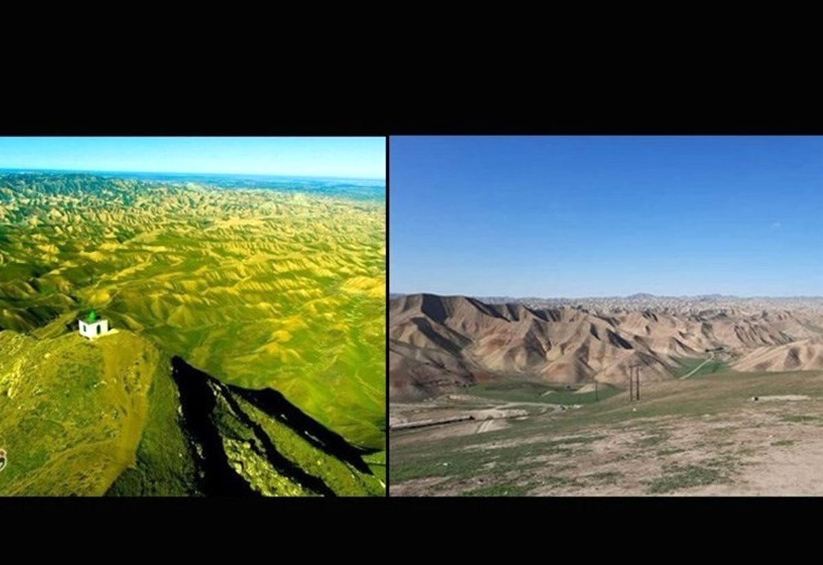 این منطقه زیبا در گلستان بیابان شد!