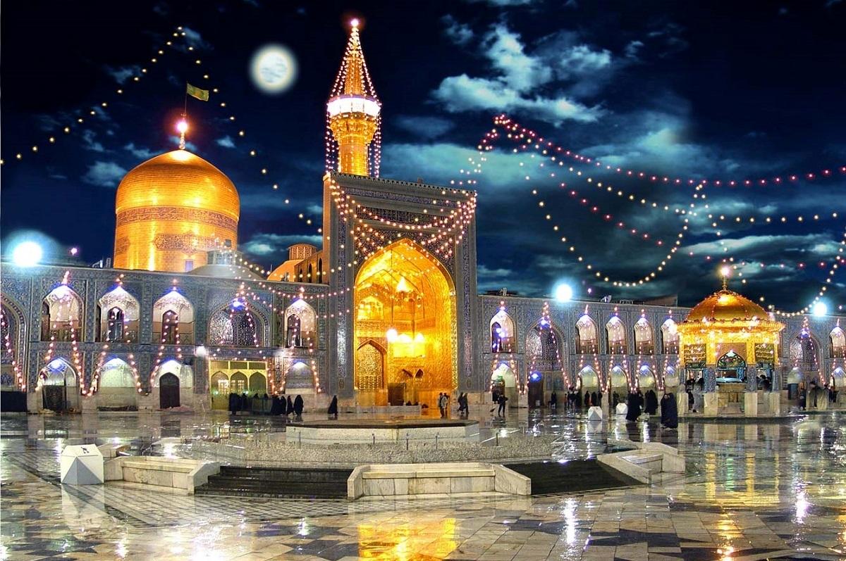 نخستین عکس از درب جدید طلای حرم امام رضا (ع) در مشهد + عکس