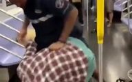 کتک کاری شدید  مسافران در مترو + فیلم