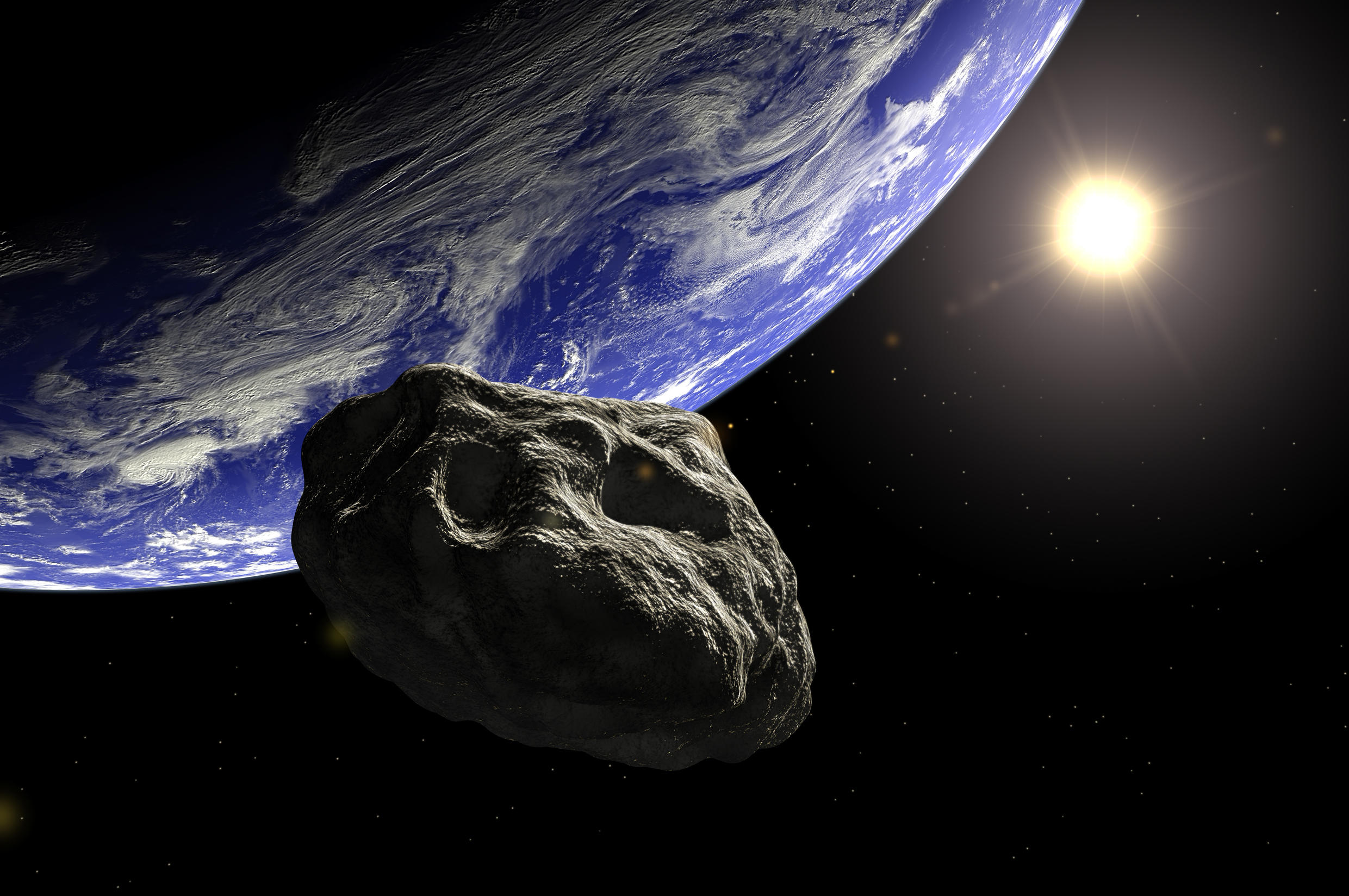 عبور سیارکی شبیه جمجمه از کنار زمین + عکس