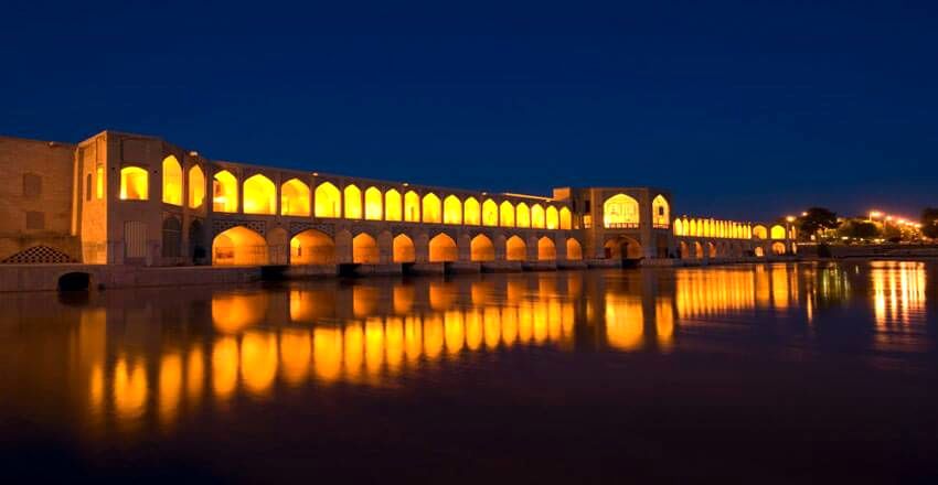 نمایی زیبا از پل خواجو اصفهان را ببینید/ فیلم