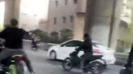 فیلم وحشتناک  از زورگیری مسلحانه در اتوبان صدر تهران در روز روشن + فیلم