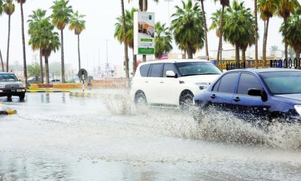 بارش بی‌سابقه باران در عربستان سعودی