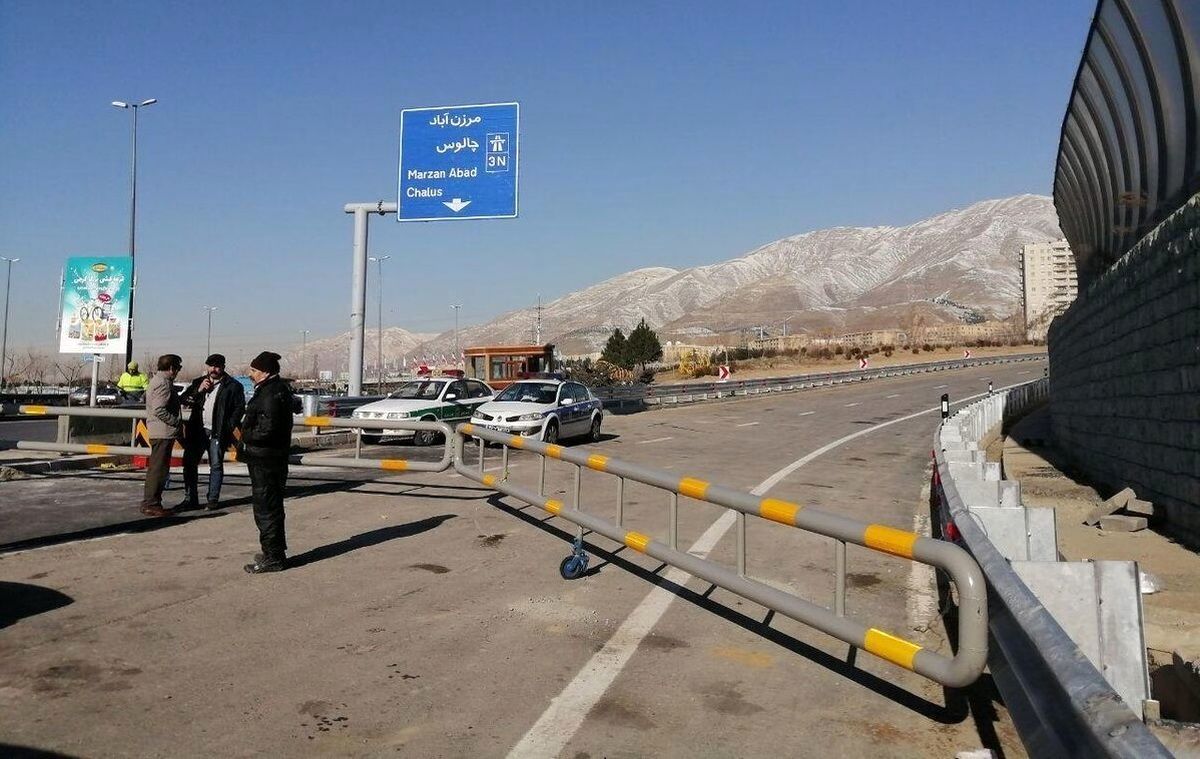 جاده چالوس ده روز بسته می‌شود