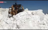  حجم سنگین برف بهاری در کردستان / ویدئو

